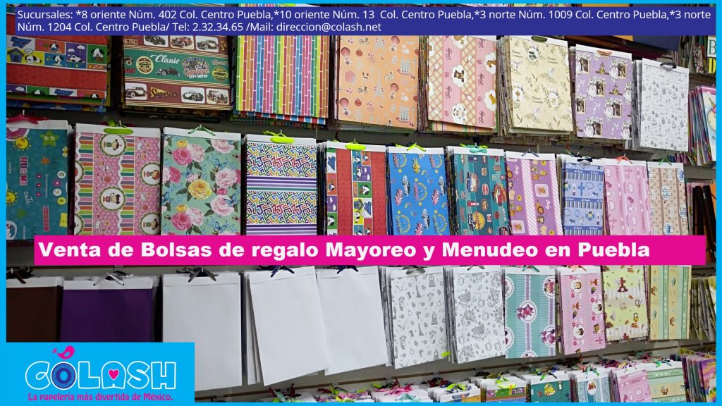 Minero Cancelar matriz ✓ Bolsas de regalo: Venta de mayoreo y menudeo en la ciudad de Puebla -  papeleria