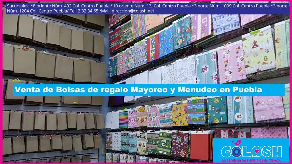 Minero Cancelar matriz ✓ Bolsas de regalo: Venta de mayoreo y menudeo en la ciudad de Puebla -  papeleria